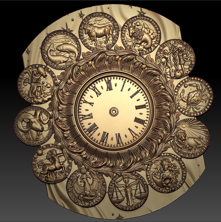 Sieninis Laikrodis „Zodiakas”