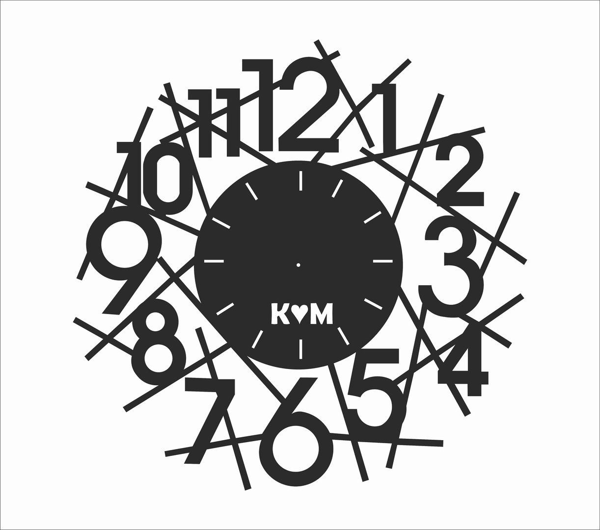 Sieninis Laikrodis „Skaitmuo”